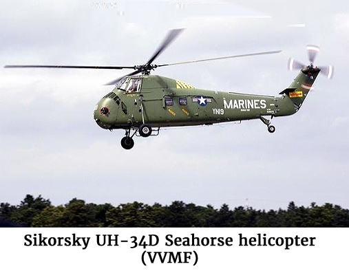 Photo of a Sikorsky UH-34D Seahorse helicopter (VVMF)