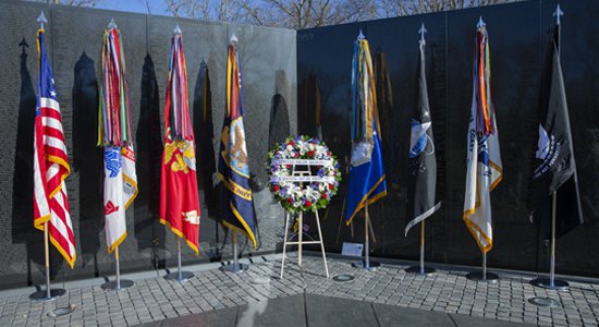 Thumbnail of link to livestream for NVWVD Joint Wreath-Laying Ceremony at the Vietnam Veterans Memorail