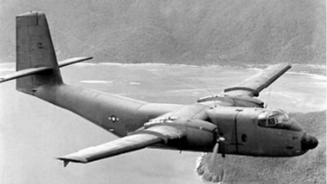 Photo of the USAF C-7 Caribou on a mission over Vietnam (U.S. Air Force)