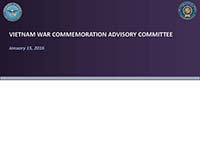 Vietnam War Advisory Committee Meeting 01152016