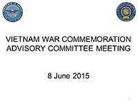 Vietnam War Advisory Committee Meeting 06082015