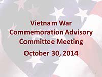 Vietnam War Advisory Committee Meeting 10302014