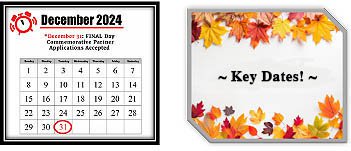 Calendar Graphic of December Key Date